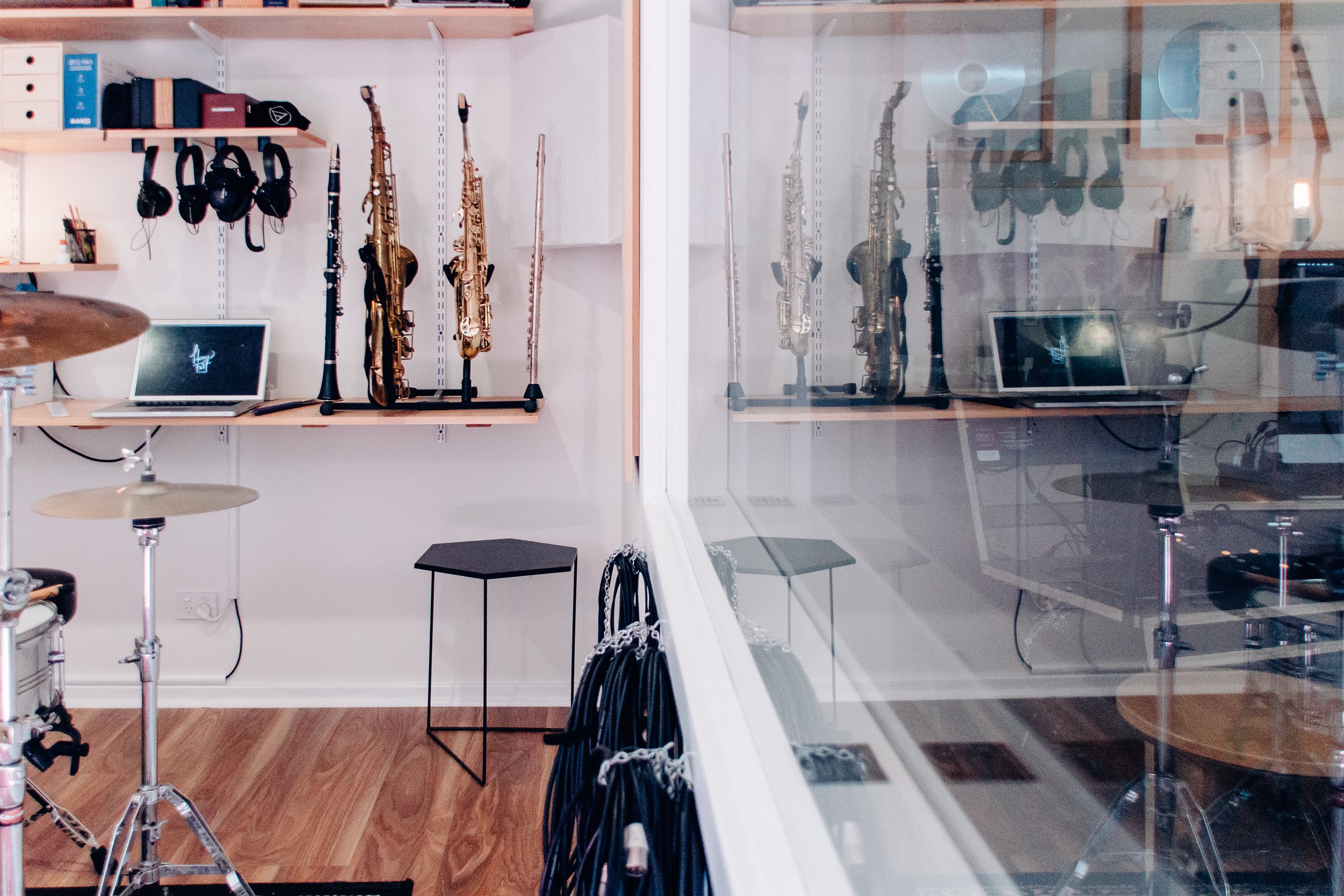 Clarinet, flute and saxophone woodwind instruments